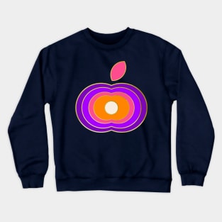 Groovy retro apple Crewneck Sweatshirt